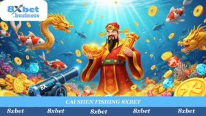 Bước vào thế giới Cai Shen Fishing 8xbet, nơi Thần Tài và kho báu đại dương đang chờ đợi bạn. Mỗi cú bắn là một cơ hội "nổ hũ" tiền tỷ.