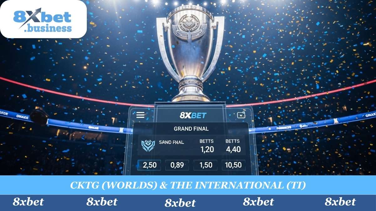 Đừng bỏ lỡ những trận cầu "sinh tử". Chốt kèo ngay cho các giải đấu Esport lớn nhất hành tinh: Chung Kết Thế Giới (CKTG - Worlds) và The International (TI) với tỷ lệ cược tốt nhất tại 8xbet.