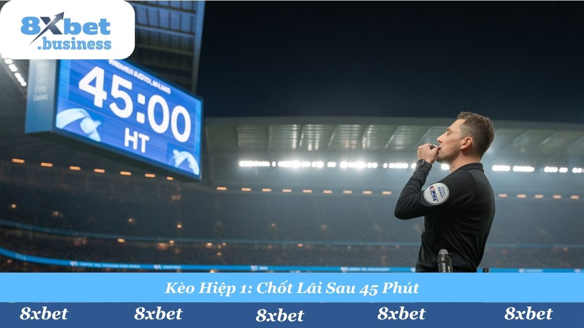 Kèo Hiệp 1 kết thúc ngay sau 45 phút đầu tiên, giúp anh em xoay vòng vốn cực nhanh để tiếp tục chiến hiệp 2.
