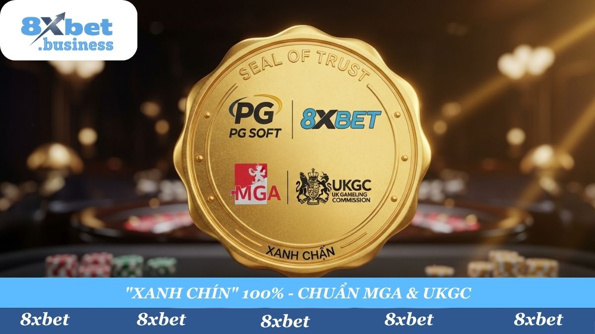 "Xanh chín" tuyệt đối! 8xbet là đối tác chính thức, cung cấp API gốc từ PG Soft, được bảo chứng bởi các cơ quan hàng đầu thế giới MGA và UKGC. Cam kết minh bạch 100%.